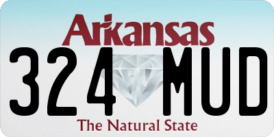AR license plate 324MUD