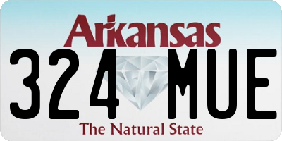 AR license plate 324MUE