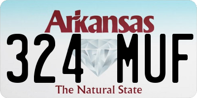 AR license plate 324MUF