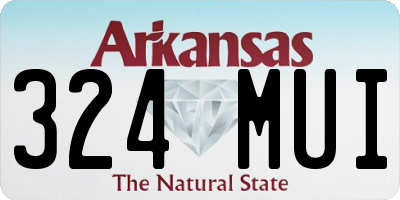 AR license plate 324MUI