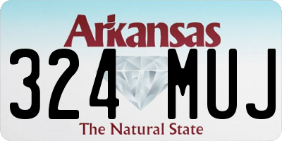 AR license plate 324MUJ