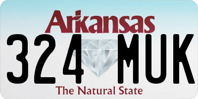 AR license plate 324MUK