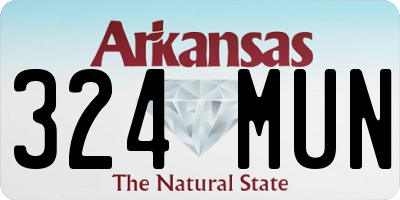AR license plate 324MUN