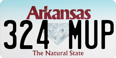 AR license plate 324MUP