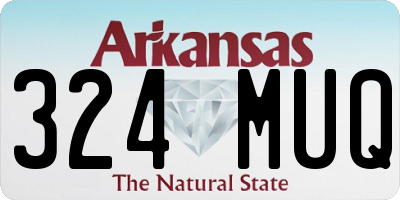 AR license plate 324MUQ