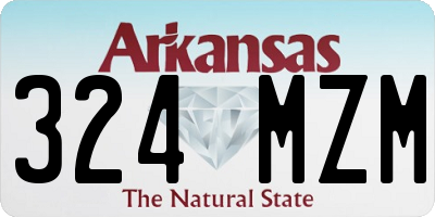 AR license plate 324MZM