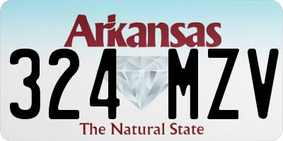 AR license plate 324MZV