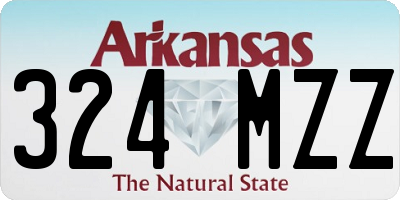 AR license plate 324MZZ