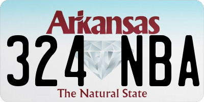 AR license plate 324NBA