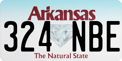 AR license plate 324NBE