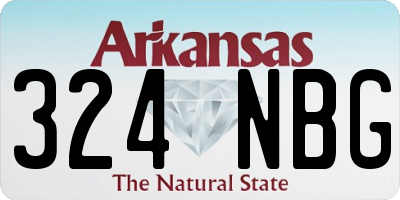 AR license plate 324NBG