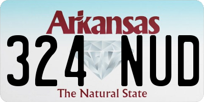 AR license plate 324NUD