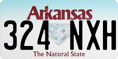 AR license plate 324NXH