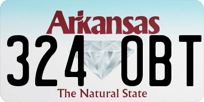 AR license plate 324OBT