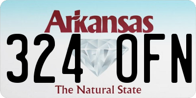 AR license plate 324OFN