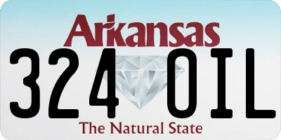 AR license plate 324OIL