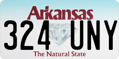 AR license plate 324UNY