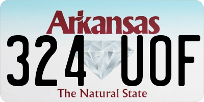 AR license plate 324UOF