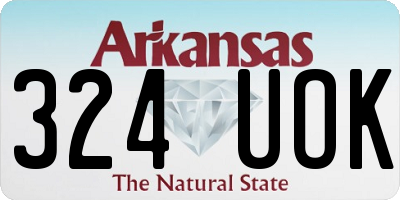 AR license plate 324UOK