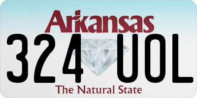 AR license plate 324UOL