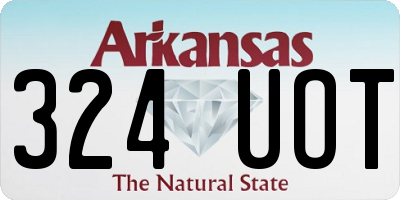 AR license plate 324UOT