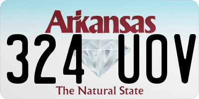 AR license plate 324UOV
