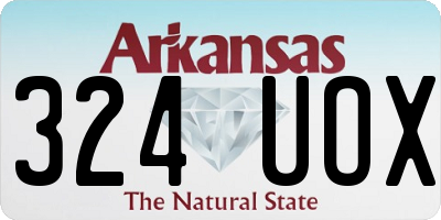 AR license plate 324UOX