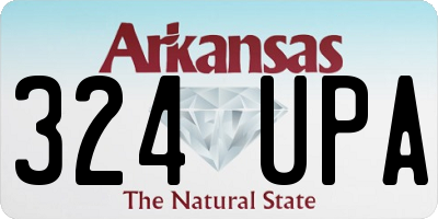 AR license plate 324UPA
