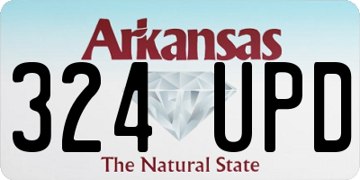AR license plate 324UPD