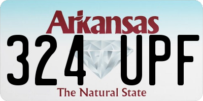AR license plate 324UPF