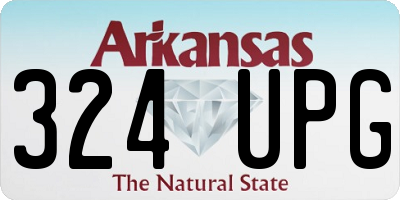 AR license plate 324UPG