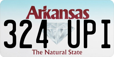 AR license plate 324UPI