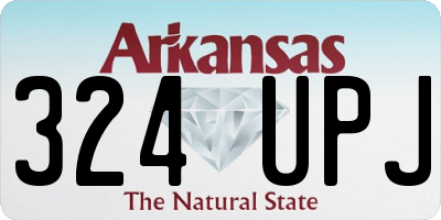 AR license plate 324UPJ