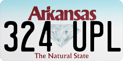 AR license plate 324UPL