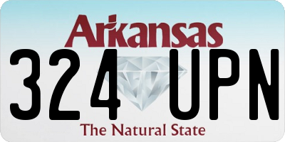 AR license plate 324UPN