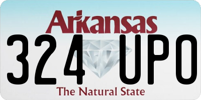AR license plate 324UPO