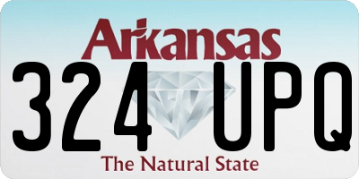 AR license plate 324UPQ