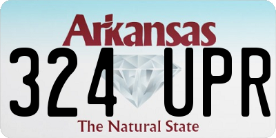 AR license plate 324UPR