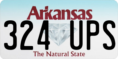 AR license plate 324UPS