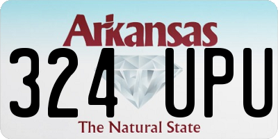 AR license plate 324UPU