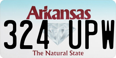 AR license plate 324UPW