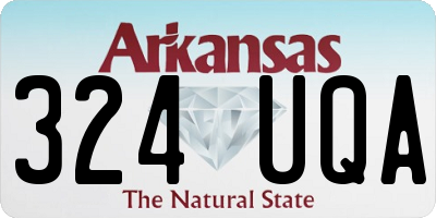 AR license plate 324UQA