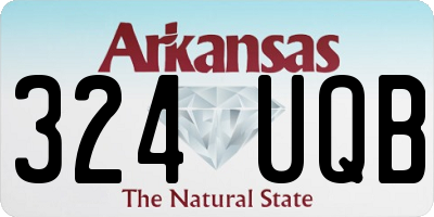 AR license plate 324UQB