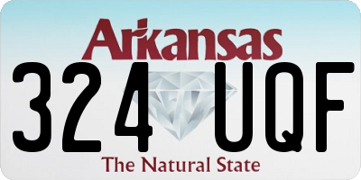 AR license plate 324UQF