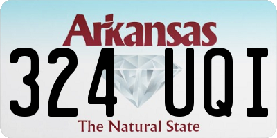 AR license plate 324UQI