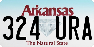 AR license plate 324URA
