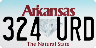 AR license plate 324URD