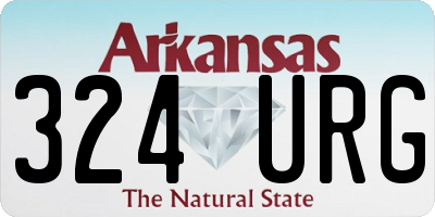 AR license plate 324URG
