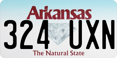 AR license plate 324UXN