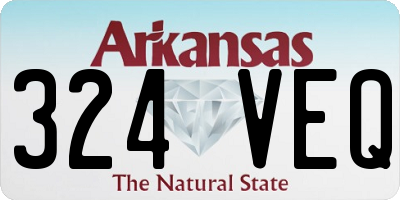 AR license plate 324VEQ